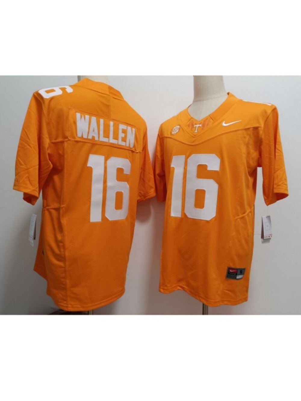 Kids Youths Morgan Wallen Orange Stitched Vapor Jersey